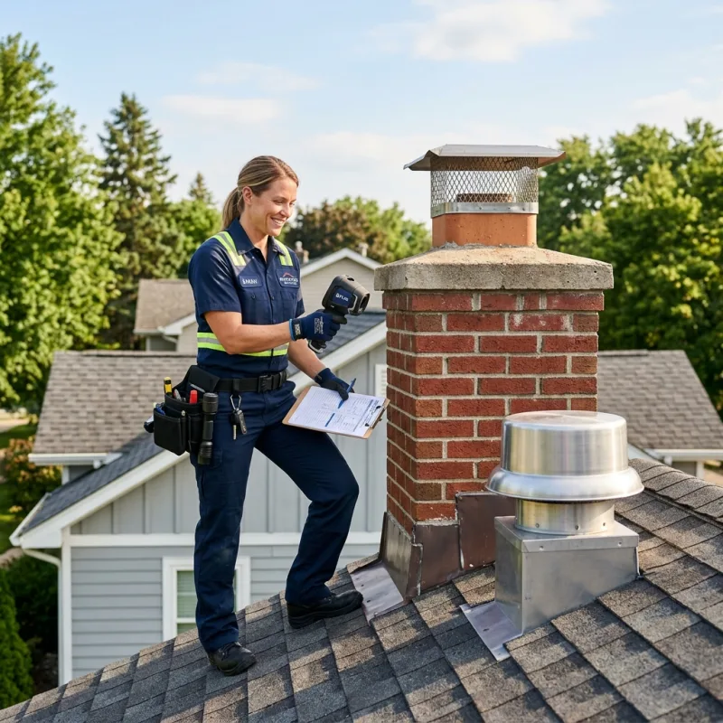 Technician removing a deceased bird from an indoor space in Hadfield